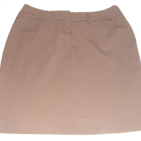 THE LIMITED Chocolate Brown STRAIGHT Business Dressy SKIRT Sz 14 (23 In Long) - Picture 1 of 4